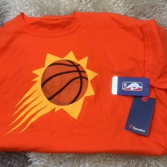Phoenix Suns Fanatics Primary Logo T-Shirt - Orange - Picture 4 of 5